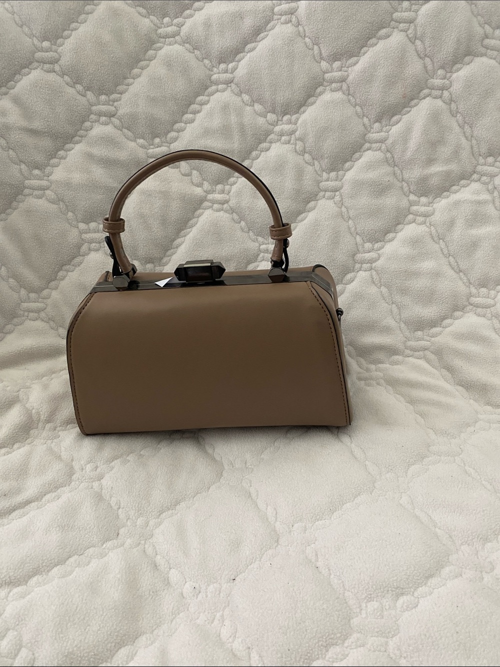 Structured Top-Handle Satchel in T - Picture 3 of 5